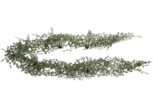 Lummergirlang med kottar 180 cm.