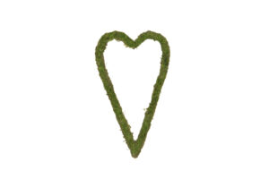 Mosshjärta smal 30 cm