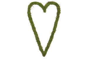 Mosshjärta smal 40 cm