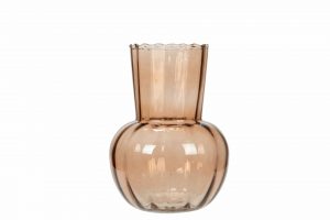 Glasvas Kamelia brunrosa