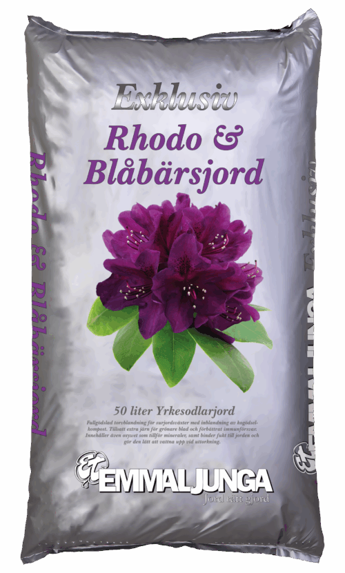 Exklusiv Rhodo och Blåbärsjord 50 liter från emmaljunga
