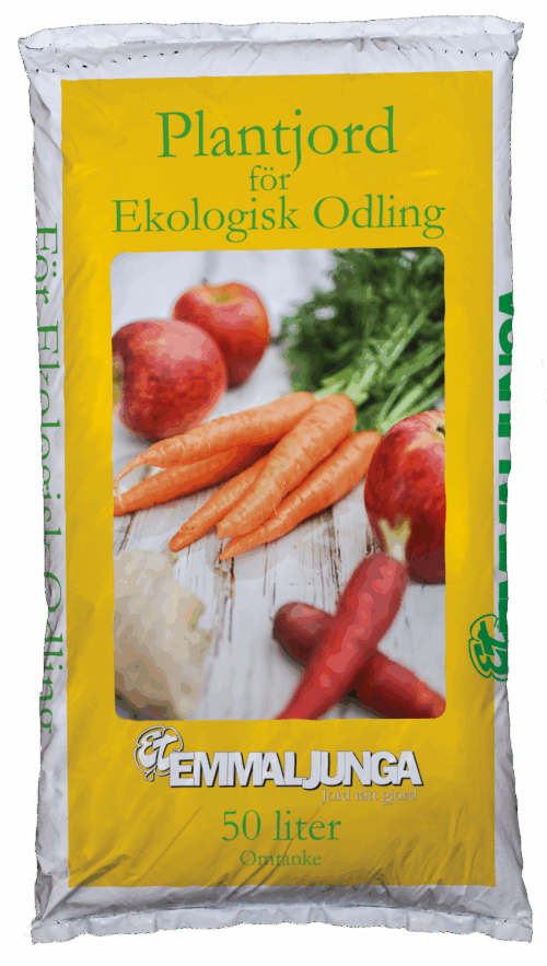 Plantjord för ekologisk odling 50 liter från emmaljunga