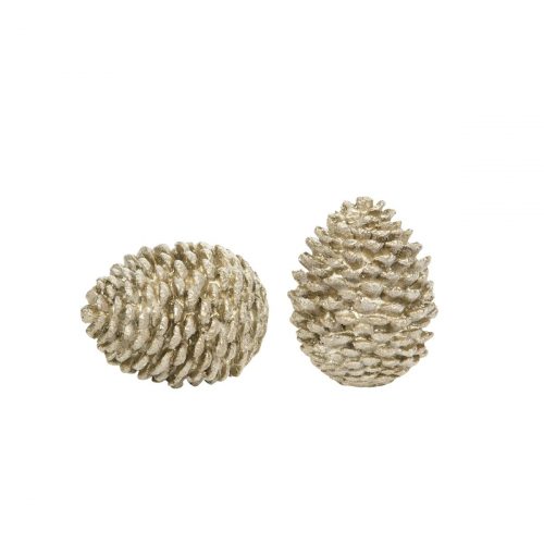 Glittrig dekorationskotte, 10 cm.