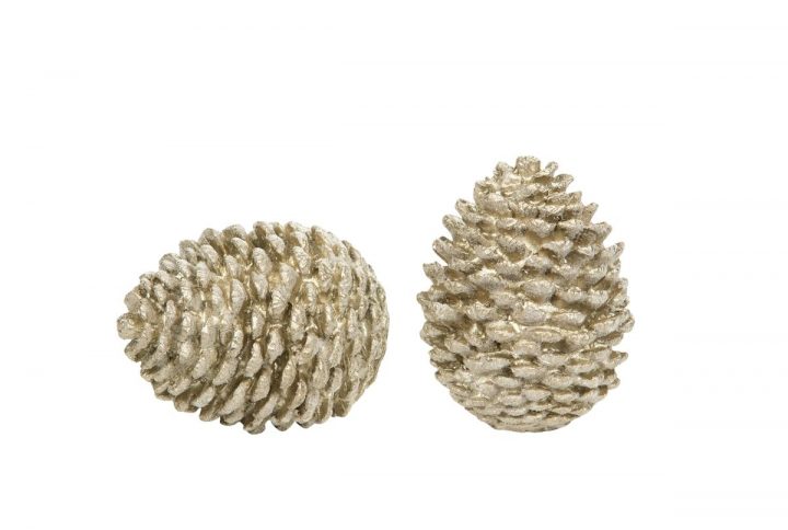 Glittrig dekorationskotte, 10 cm.