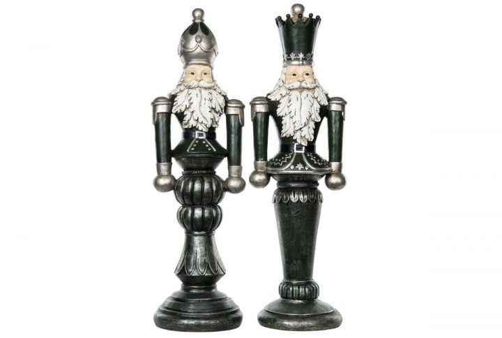 Set med två nötknäppare grön, 65 cm och 40 cm