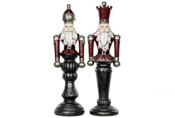 Set med två nötknäppare röd, 65 cm och 40 cm