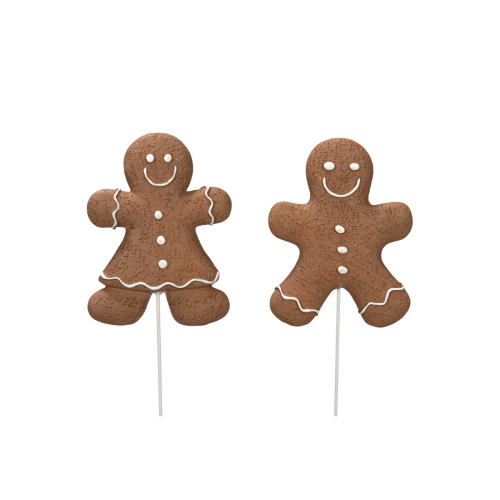 Pepparkaksgubbe på pinne.