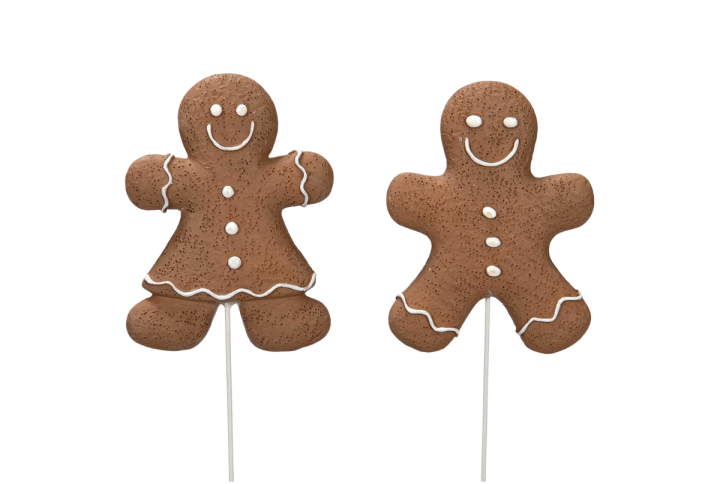 Pepparkaksgubbe på pinne.