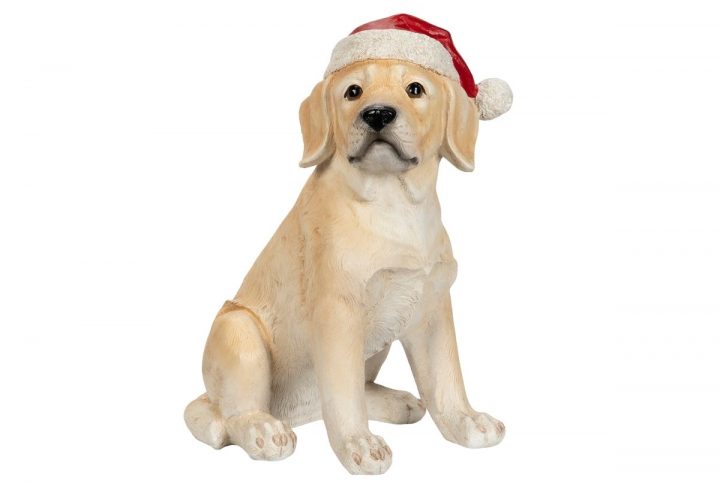 Labrador med tomteluva, 41 cm.
