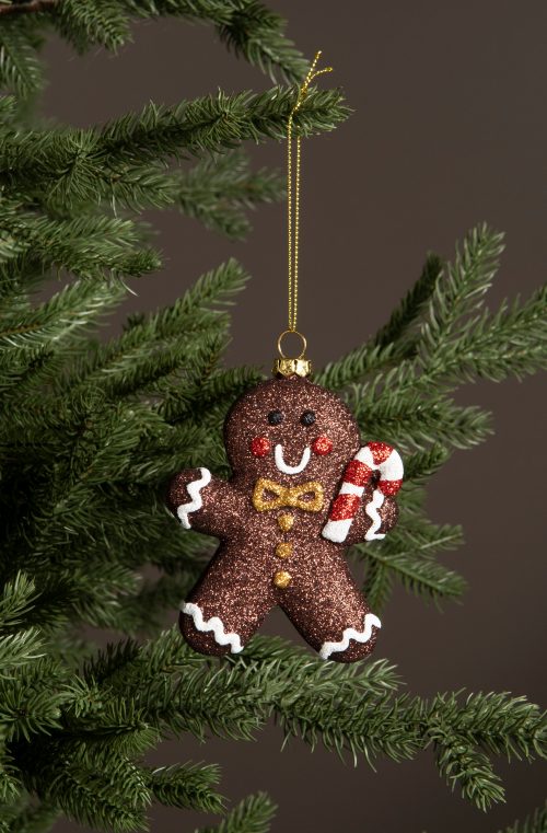 Hängande pepparkaksgubbe, 11 cm.