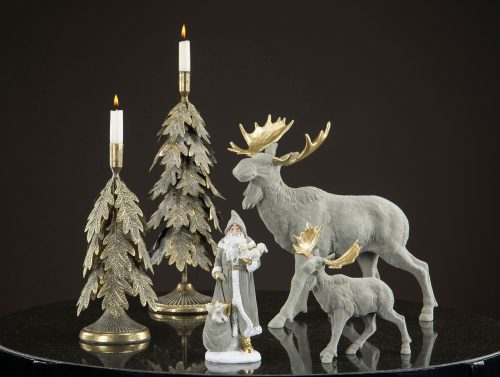 Ljusstake i form av eklövsträd