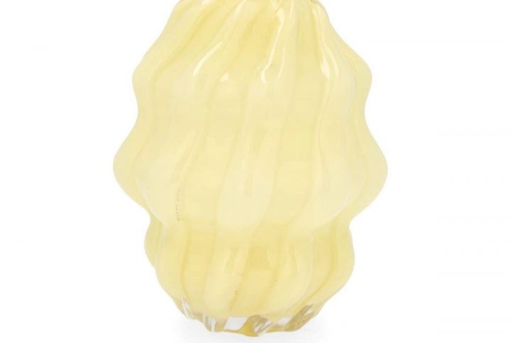 Glasvas Aura med vågformad design för snittblommor