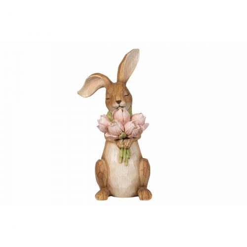 Påskhare Lilly med blombukett som dekoration
