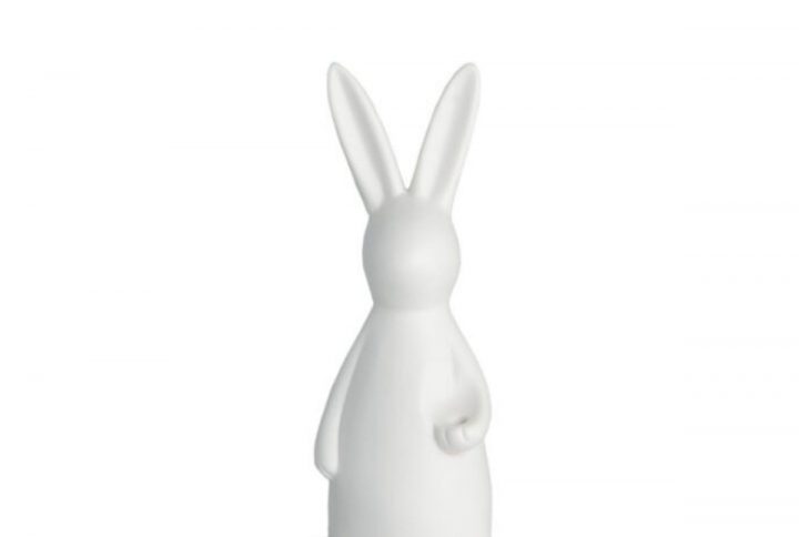 Svea vit kanindekoration i keramik