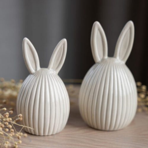 meja keramik dekoration kanin greige